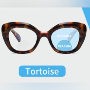 Cat-Eye Bifocal Reading Glasses for Women, Blue Light Blocking Computer Readers